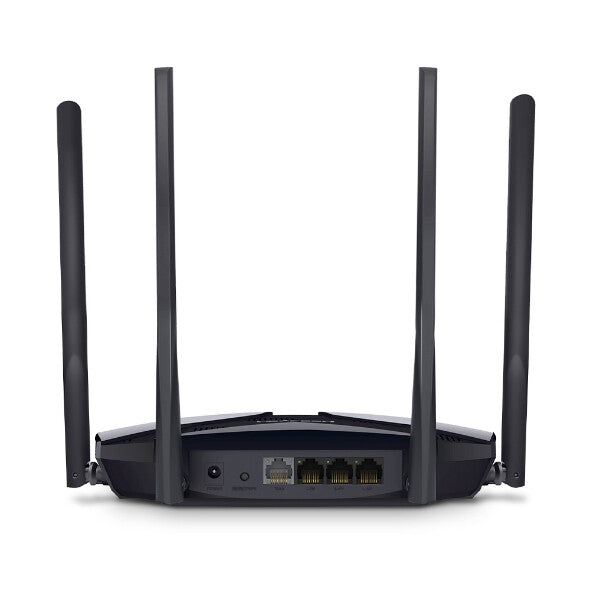 Mercusys AX3000 - Gigabit Ethernet Dual-band (2.4 GHz / 5 GHz) Wi-Fi 6 wireless router in Black