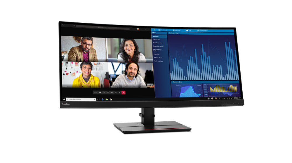Lenovo ThinkVision P34W-20 - 86.7 cm (34.1") - 3440 x 1440 pixels Wide Quad HD LED Monitor