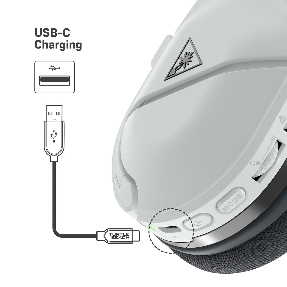Turtle Beach Stealth 600 (2nd Gen) - USB Type-C Wired & Wireless Gaming Headset for Xbox Series X|S in White