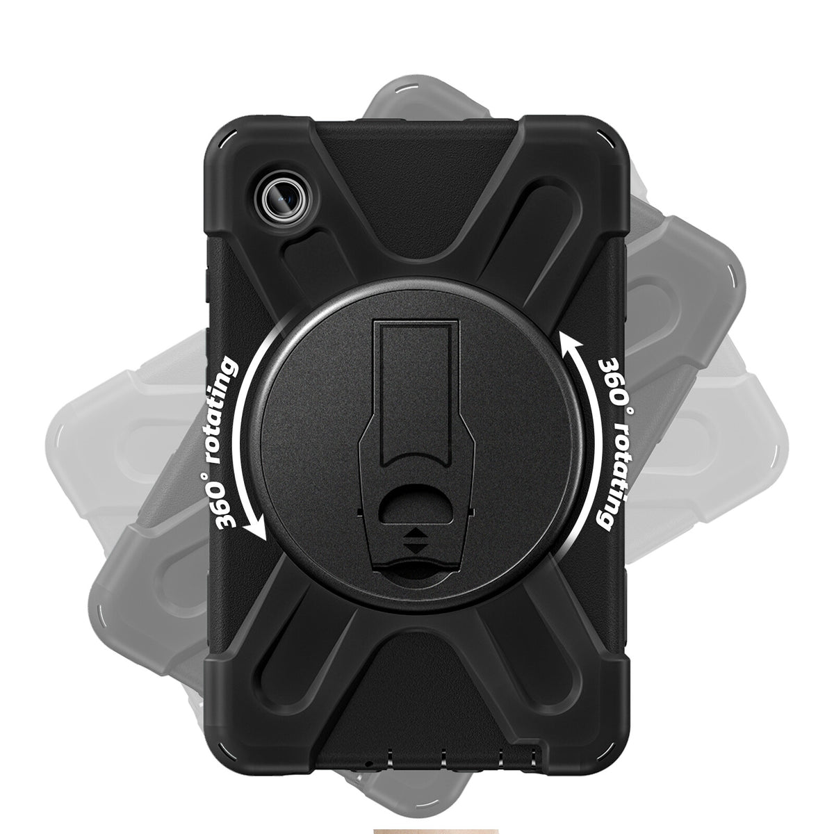Techair Rugged Case for Galaxy Tab A9+ in Black