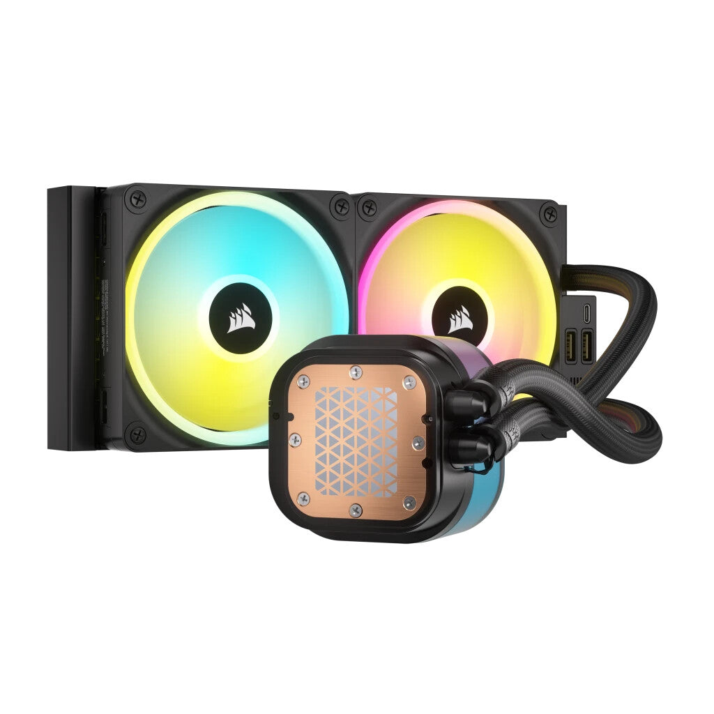Corsair iCUE LINK H100i RGB - Liquid Processor Cooling Kit in Black - 240mm