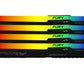 Kingston Technology FURY Beast RGB - 64 GB 4 x 16 GB DDR5 6000MT/s memory module