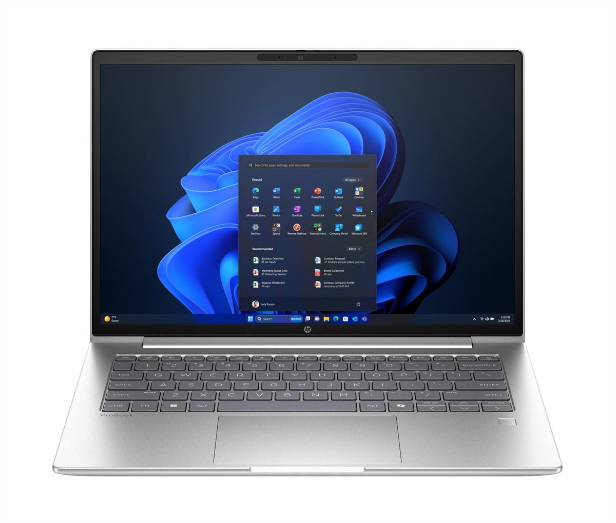 HP ProBook 4 G1ah 14 inch Notebook PC Wolf Pro Security Edition AMD Ryzen™ 5 220 Laptop 35.6 cm (14") WUXGA 16 GB DDR5-SDRAM 512 GB SSD Wi-Fi 7 (802.11be) Windows 11 Pro Silver