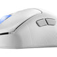 ASUS ROG Keris II Ace Wireless AimPoint - RF Wireless + Bluetooth + USB Type-A Optical Mouse in White - 42,000 DPI