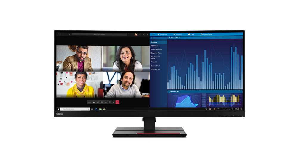 Lenovo ThinkVision P34W-20 - 86.7 cm (34.1") - 3440 x 1440 pixels Wide Quad HD LED Monitor