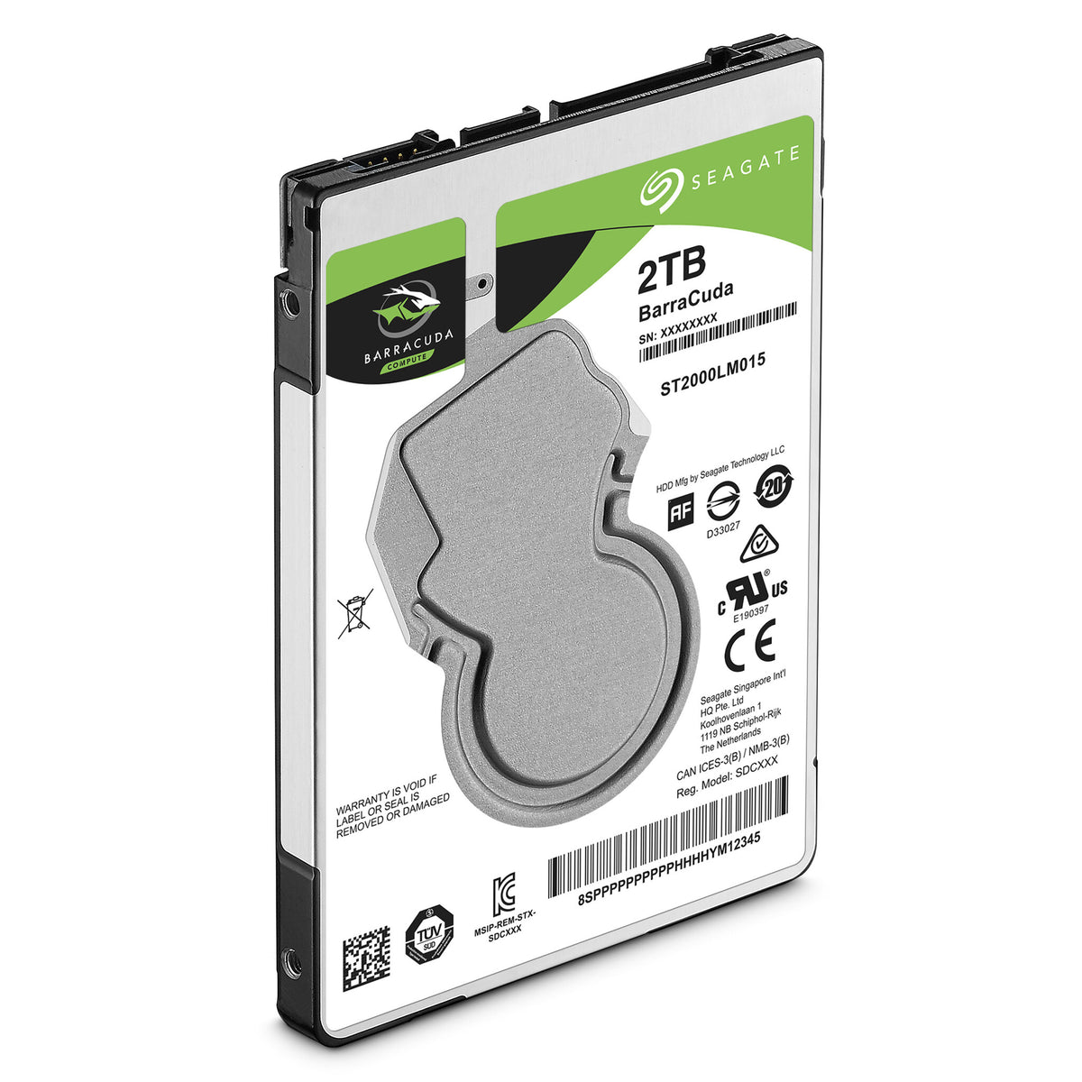 Seagate Barracuda - 5.4K RPM Serial ATA III 2.5" HDD - 2 TB