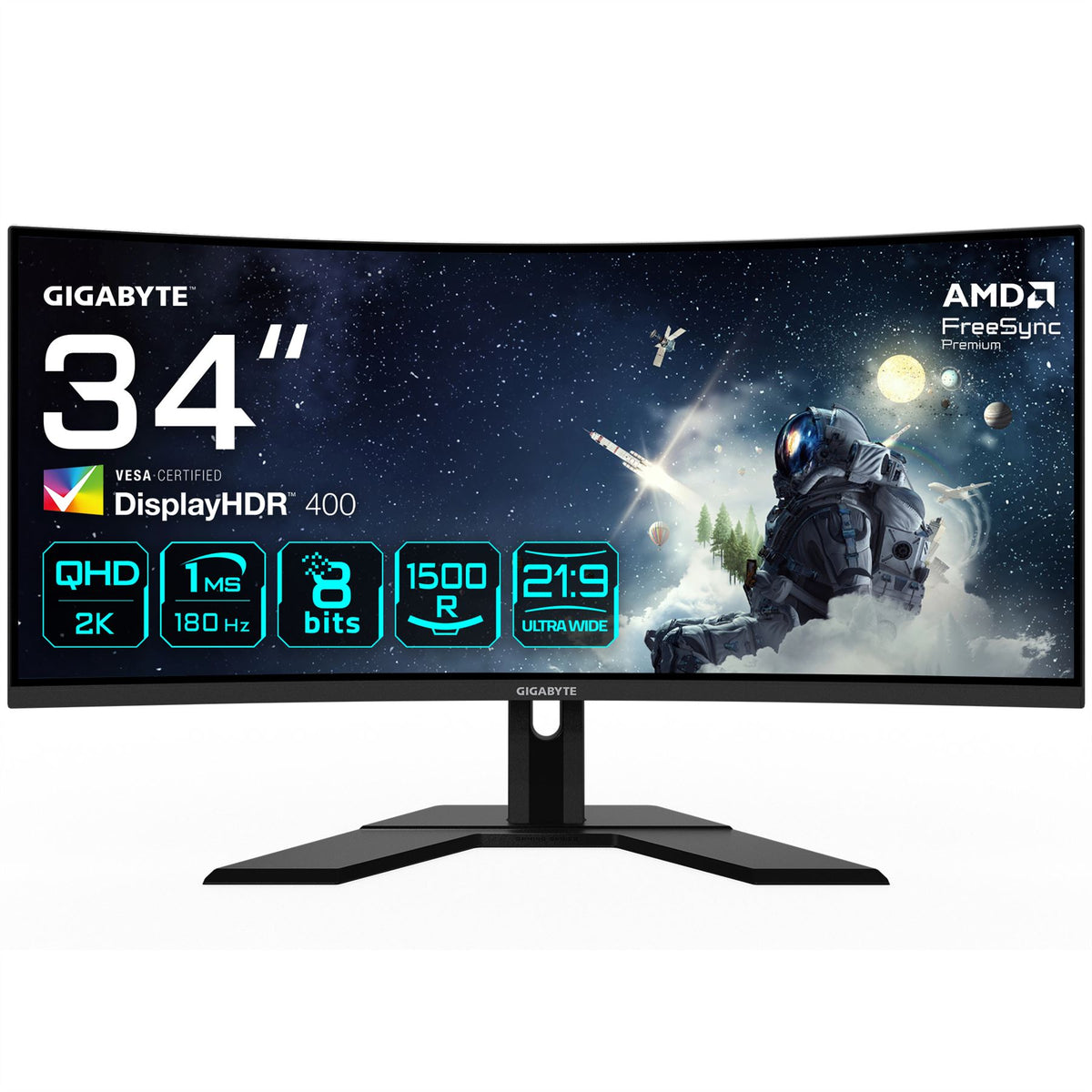 GIGABYTE G34WQCP - 86.4 cm (34&quot;) - 3440 x 1440 pixels UltraWide QHD LED Monitor