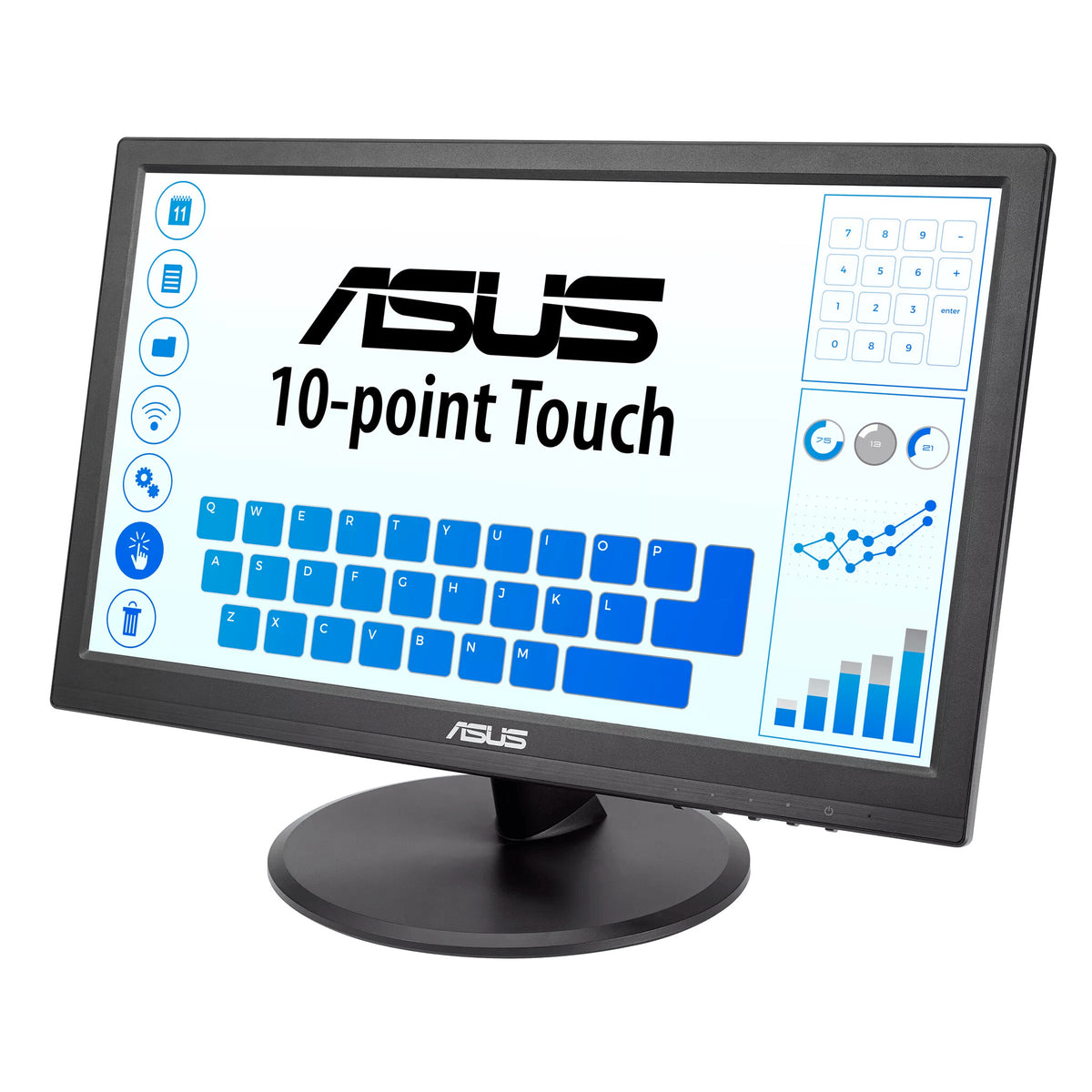 ASUS VT168HR - 39.6 cm (15.6") - 1366 x 768 pixels WXGA LED Touchscreen Monitor