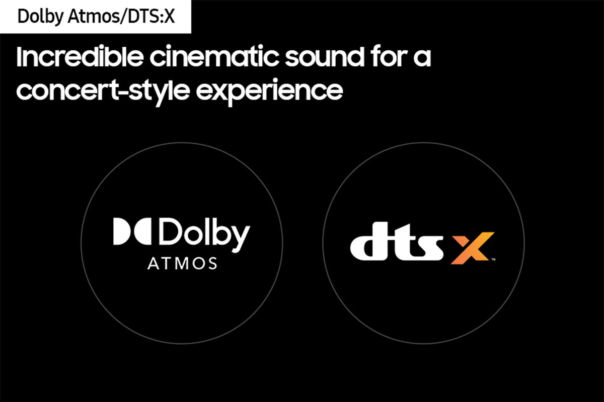 Samsung HW-Q600C - Bluetooth Cinematic Soundbar with Dolby Atmos, DTS:X &amp; Wireless Subwoofer in Black