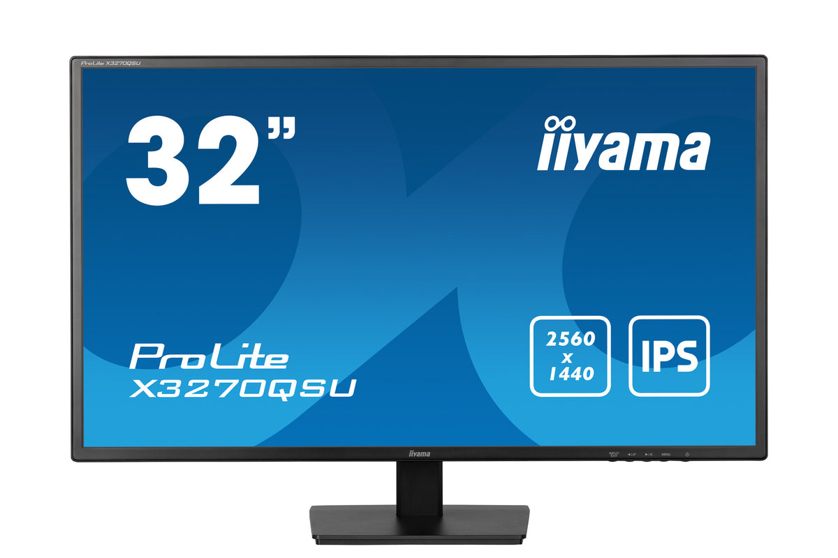 iiyama ProLite X3270QSU-B1 - 81.3 cm (32") - 2560 x 1440 pixels Wide Quad HD LED Monitor