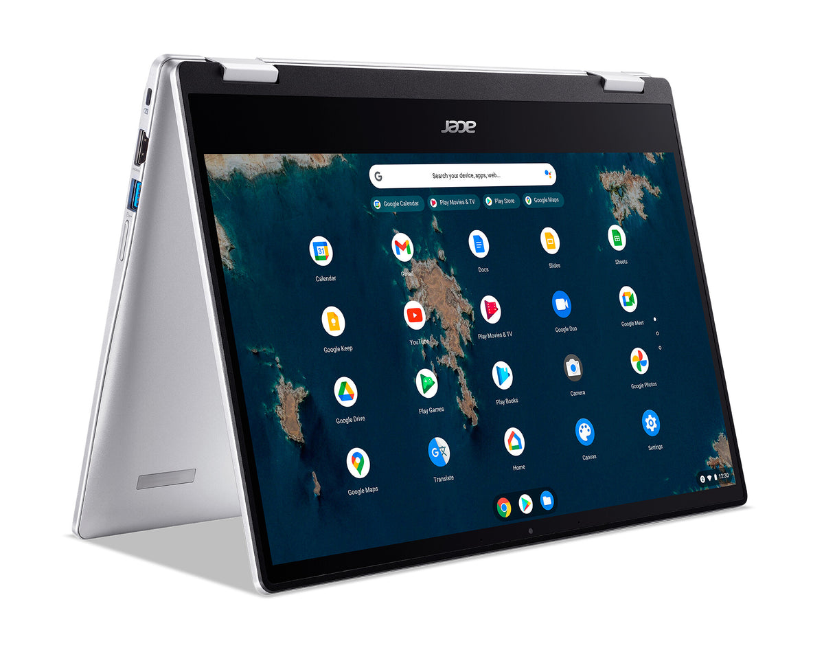 Acer Chromebook Spin 314 Hybrid (2-in-1) - 35.6 cm (14") - Touchscreen - Intel Celeron N4500 - 4 GB LPDDR4x-SDRAM - 128 GB eMMC - Wi-Fi 6 - ChromeOS - Silver