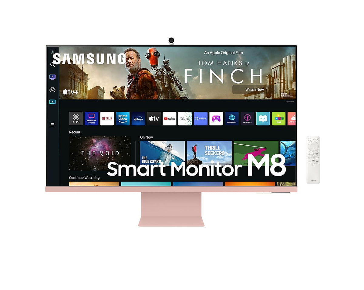 Samsung LS32BM80PUUXXU Computer Monitor 81.3 cm (32") 3840 x 2160 pixels 4K Ultra HD Pink, White