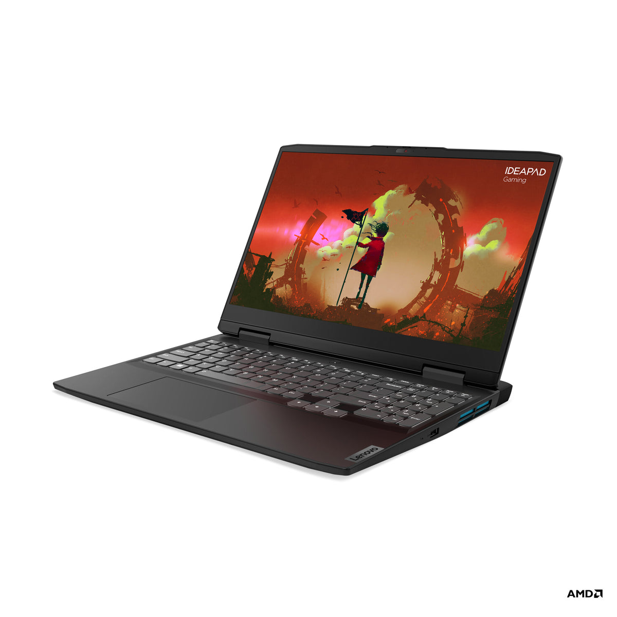 Lenovo IdeaPad Gaming 3 15ARH7 Laptop - 39.6 cm (15.6") - AMD Ryzen™ 5 6600H - 8 GB DDR5-SDRAM - 512 GB SSD - NVIDIA GeForce RTX 3050 Ti - Wi-Fi 6 - Windows 11 Home - Grey