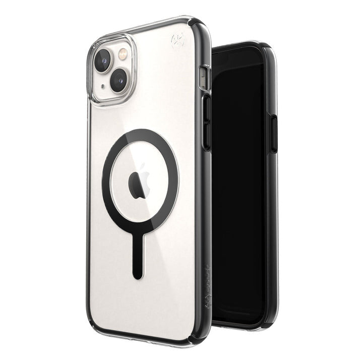 Speck Presidio Perfect with MagSafe for iPhone 14 Plus in Black / Transparent