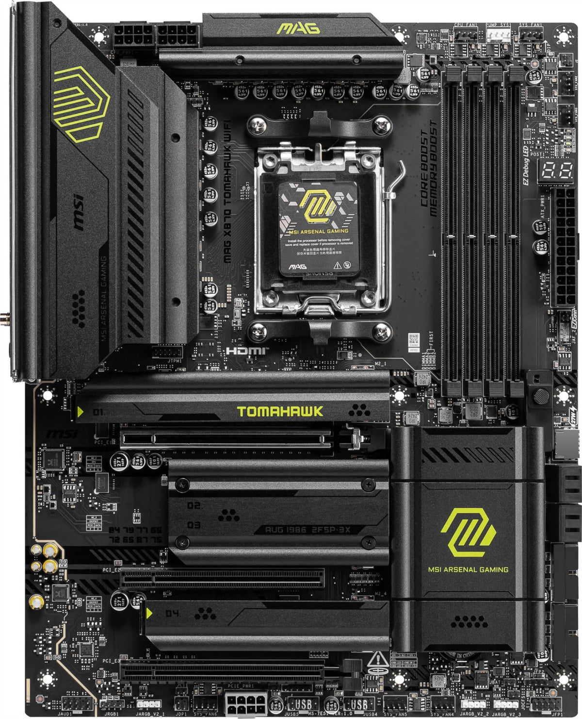 MSI MAG X870 TOMAHAWK WIFI ATX motherboard - AMD X870 Socket AM5