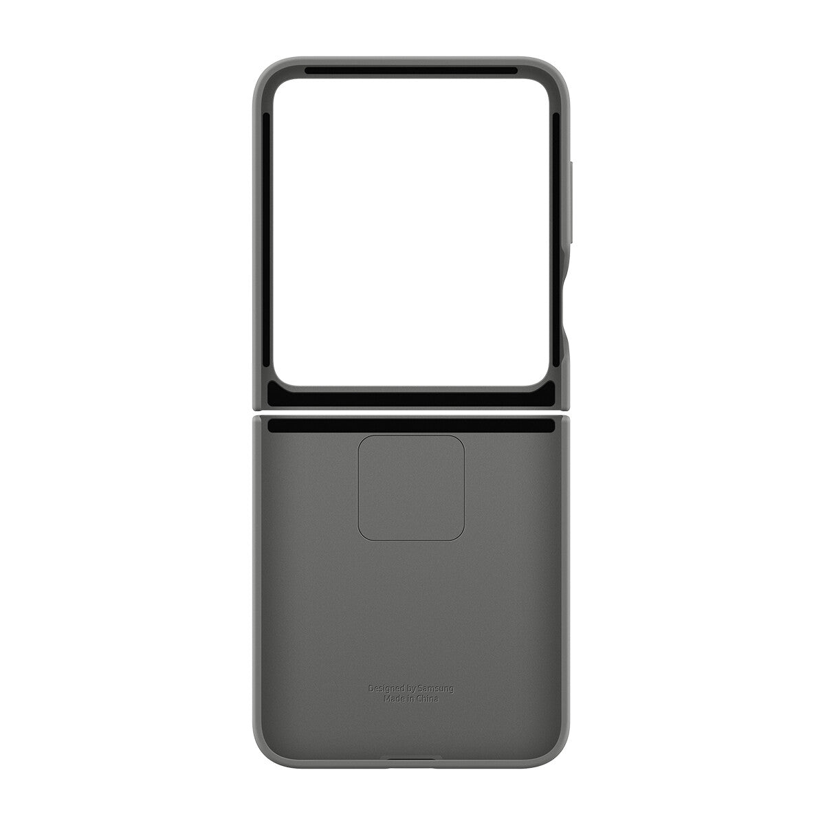 Samsung Silicone Case with Ring for Z Flip6 in Grey