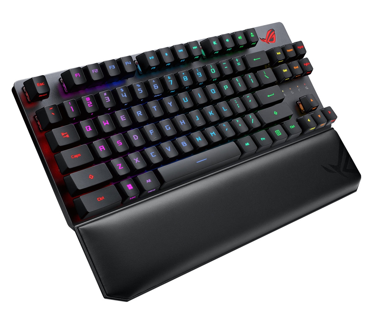 ASUS ROG Strix Scope RX TKL - USB Wired + RF Wireless + Bluetooth RGB Mechanical Keyboard in Black (QWERTY UK)