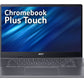 Acer Chromebook Plus 515 - 39.6 cm (15.6") - Touchscreen - Intel Core i5-1235U - 8 GB LPDDR5x-SDRAM - 256 GB SSD - Wi-Fi 6E - ChromeOS - Grey