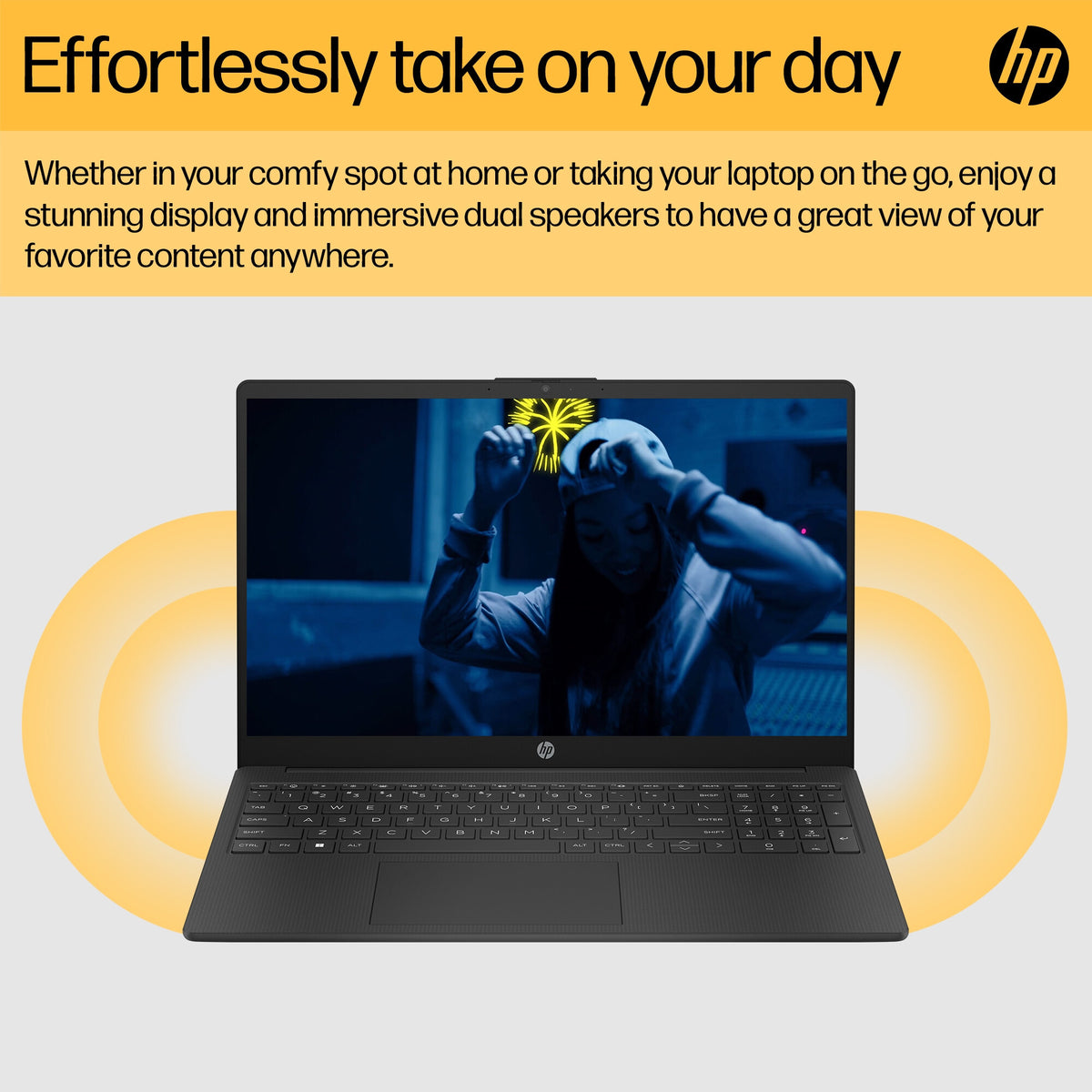 HP 15-FC0018NA Laptop - 39.6 cm (15.6") - AMD Ryzen™ 3 7320U - 4 GB LPDDR5-SDRAM - 128 GB SSD - Wi-Fi 6 - Windows 11 Home in S mode - Black