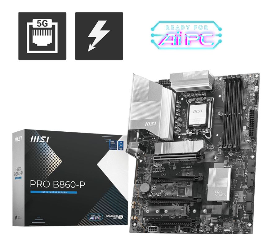 MSI PRO B860-P ATX motherboard - Intel B860 LGA 1851