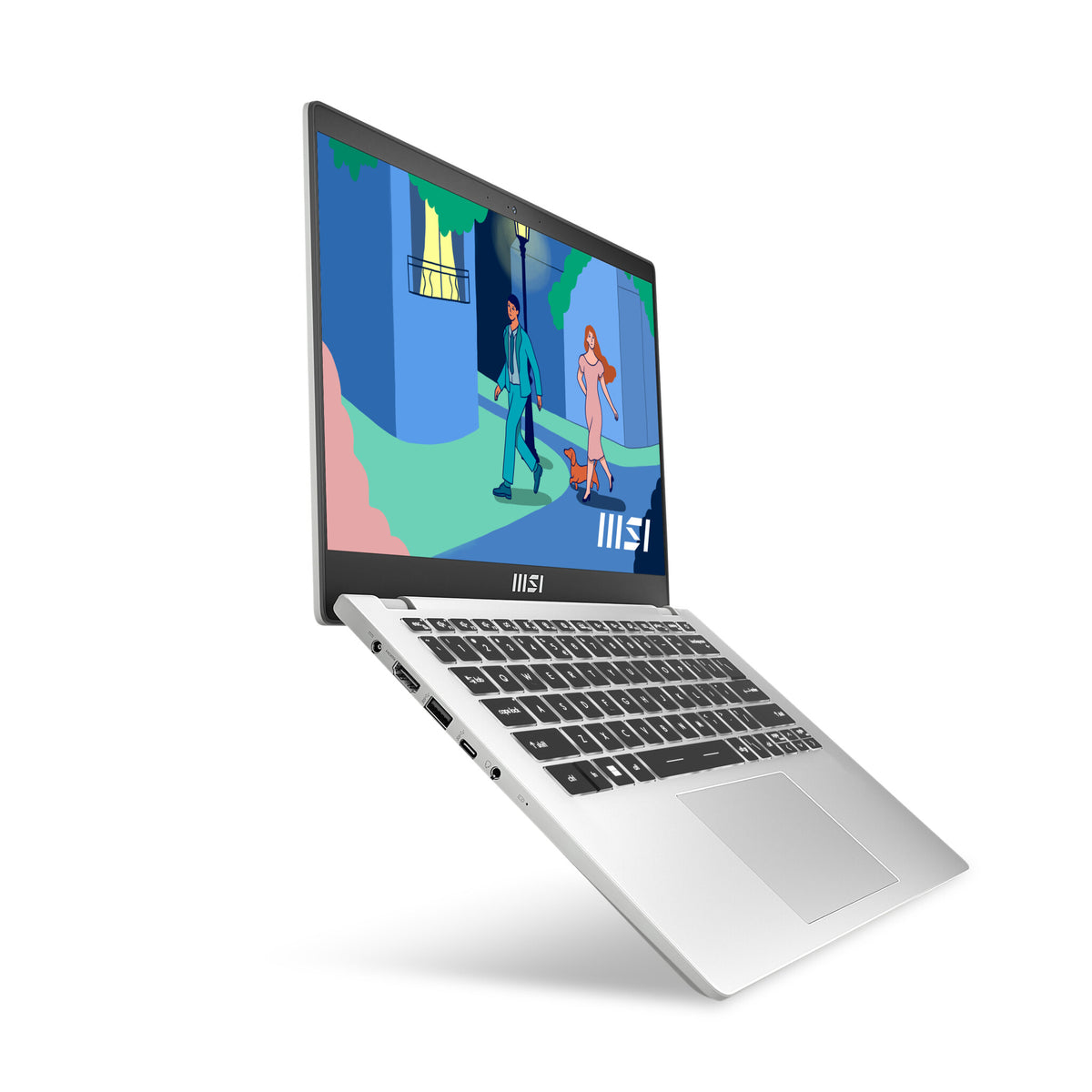 MSI Modern 14 C12M-638UK Laptop - 35.6 cm (14") - Intel® Core™ i5-1235U - 8 GB DDR4-SDRAM - 512 GB SSD - Wi-Fi 6 - Windows 11 Home - Silver