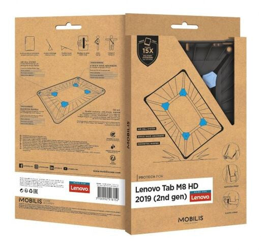 Mobilis Protech Shell case for Lenovo Tab M8 (2nd Gen) in Black