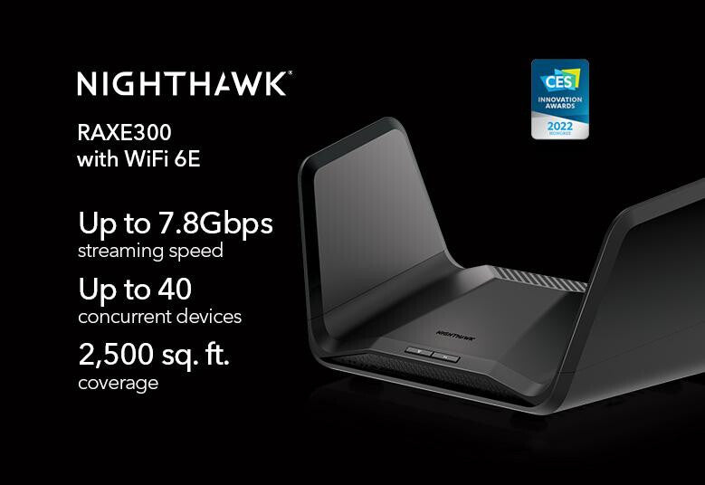 NETGEAR Nighthawk AXE7800 - Gigabit Ethernet Tri-band (2.4 GHz / 5 GHz / 5 GHz) Wi-Fi 6 Wireless Router
