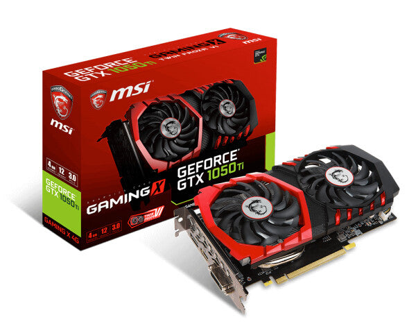 MSI GAMING X - NVIDIA 4 GB GDDR5 GeForce GTX 1050 Ti graphics card