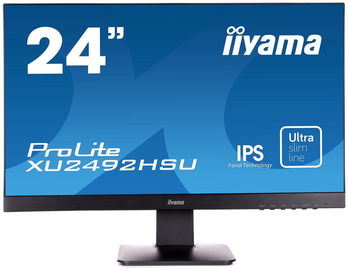 iiyama ProLite XU2492HSU 60.5 cm (23.8") 1920 x 1080 pixels Full HD LED Black Monitor