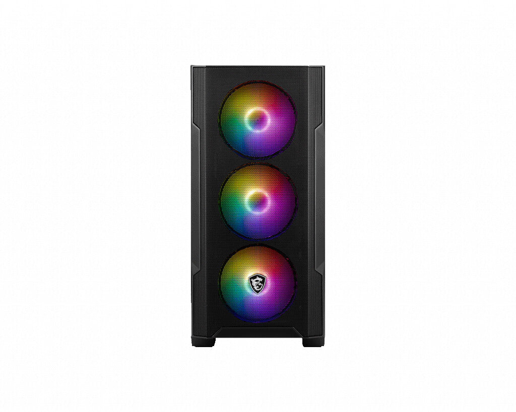 MSI MAG FORGE M100R - MicroATX Mini Tower Case in Black / Transparent