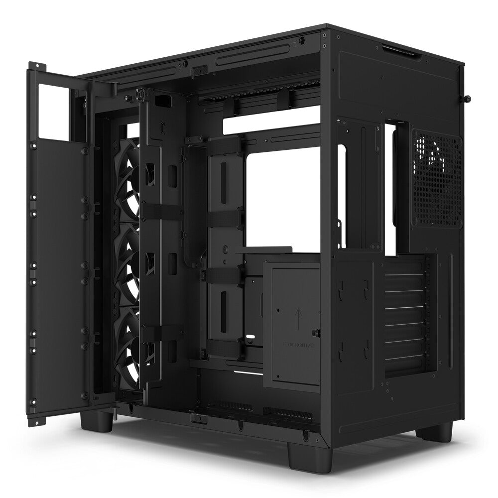 NZXT H9 Flow - ATX Mid Tower Case in Black