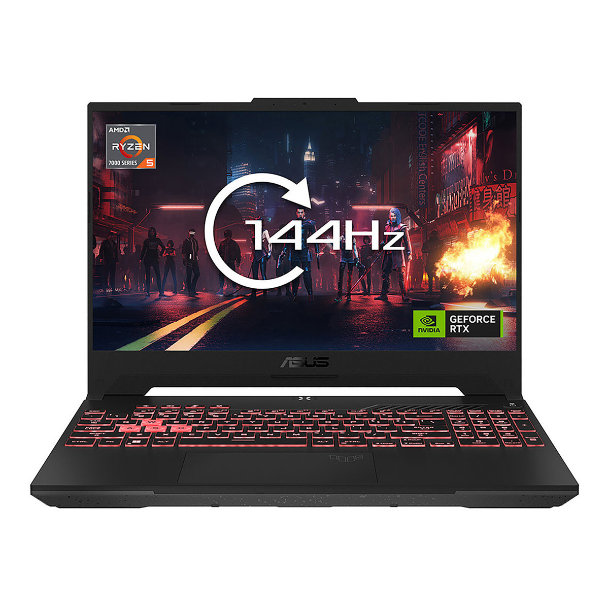 ASUS TUF Gaming A15 Laptop - 39.6 cm (15.6") - AMD Ryzen™ 5 7535HS - 16 GB DDR5-SDRAM - 512 GB SSD - NVIDIA GeForce RTX 4050 - Wi-Fi 6 - Windows 11 Home - Grey