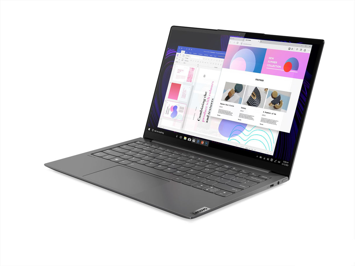 Lenovo Yoga Slim 7 Laptop - 33.8 cm (13.3") - AMD Ryzen™ 5 5600U - 8 GB LPDDR4x-SDRAM - 256 GB SSD - Wi-Fi 6 - Windows 10 Home - Grey