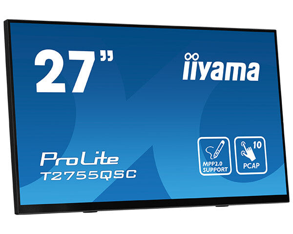 iiyama ProLite T2755QSC-B1 - 68.6 cm (27") - 2560 x 1440 pixels Full HD LCD Touchscreen Monitor