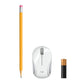 Logitech M187 - RF Wireless Mini Mouse in White / Silver - 1,000 DPI