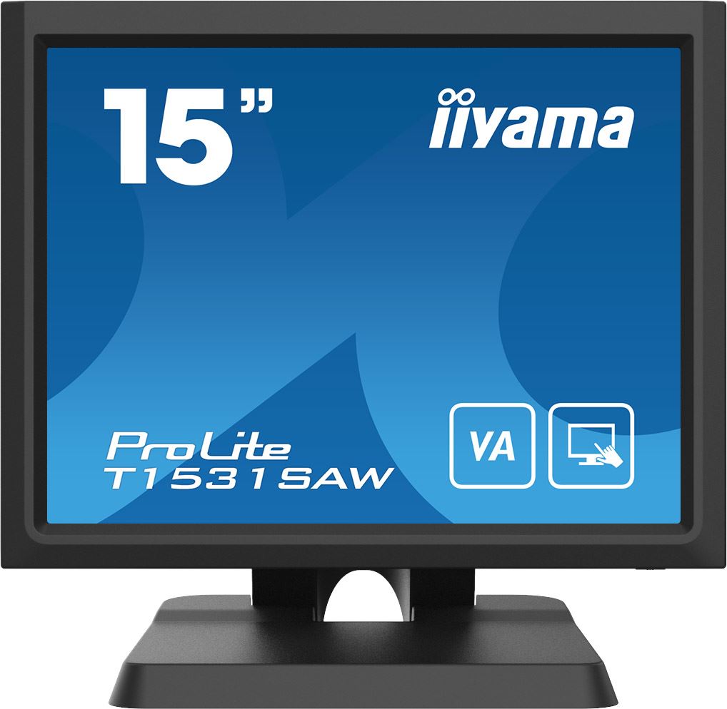 iiyama ProLite T1531SAW-B6 Computer Monitor 38.1 cm (15") 1024 x 768 pixels XGA Touchscreen Multi-user Black