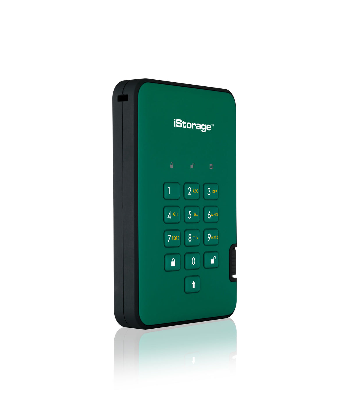 iStorage diskAshur2 - Secure Encrypted External hard drive in Green - 5 TB
