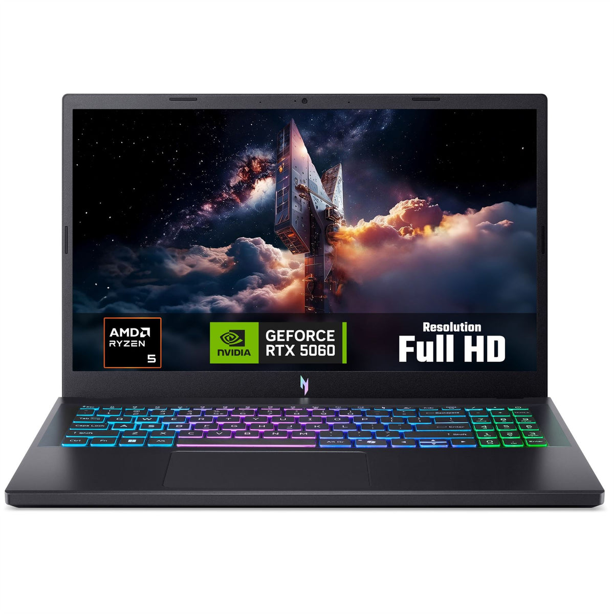 Acer Nitro V 15 V15 (ANV15-A31) gaming laptop - AMD Ryzen 5 150, NVIDIA RTX 5060, 15.6" 165Hz Full HD (1920x1080), 16GB DDR5, 512GB SSD