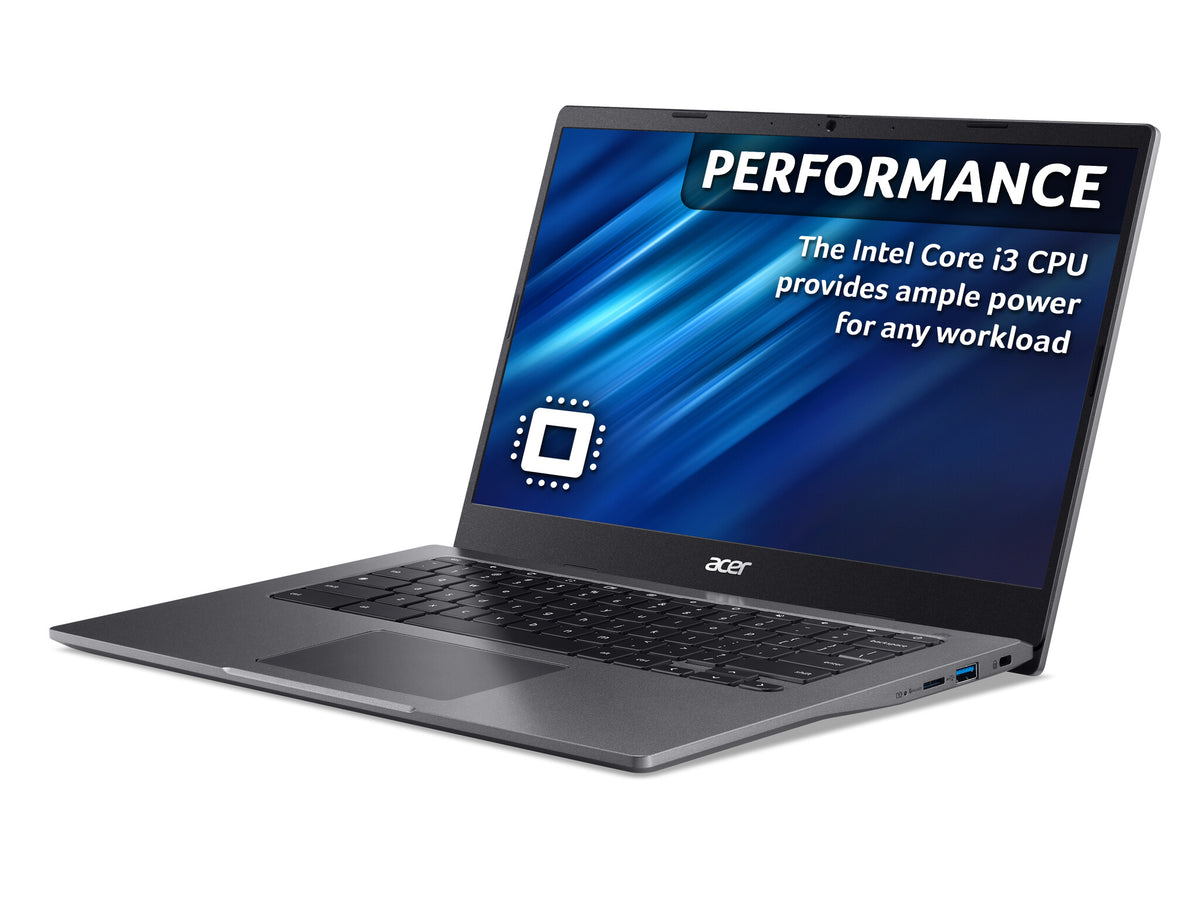 Acer Chromebook 514 - 35.6cm (14") - Intel® Core™ i3-1115G4 -  8 GB LPDDR4x-SDRAM - 128 GB SSD - Wi-Fi 6 - ChromeOS - Grey