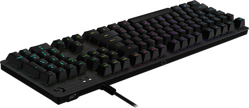 Logitech G - G512 CARBON LIGHTSYNC RGB - USB Wired RGB Mecha-membrane RGB Gaming Keyboard in Carbon (QWERTY UK)