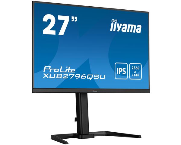 iiyama ProLite XUB2796QSU-B5 Computer Monitor 68.6 cm (27") 2560 x 1440 pixels Wide Quad HD LED Black