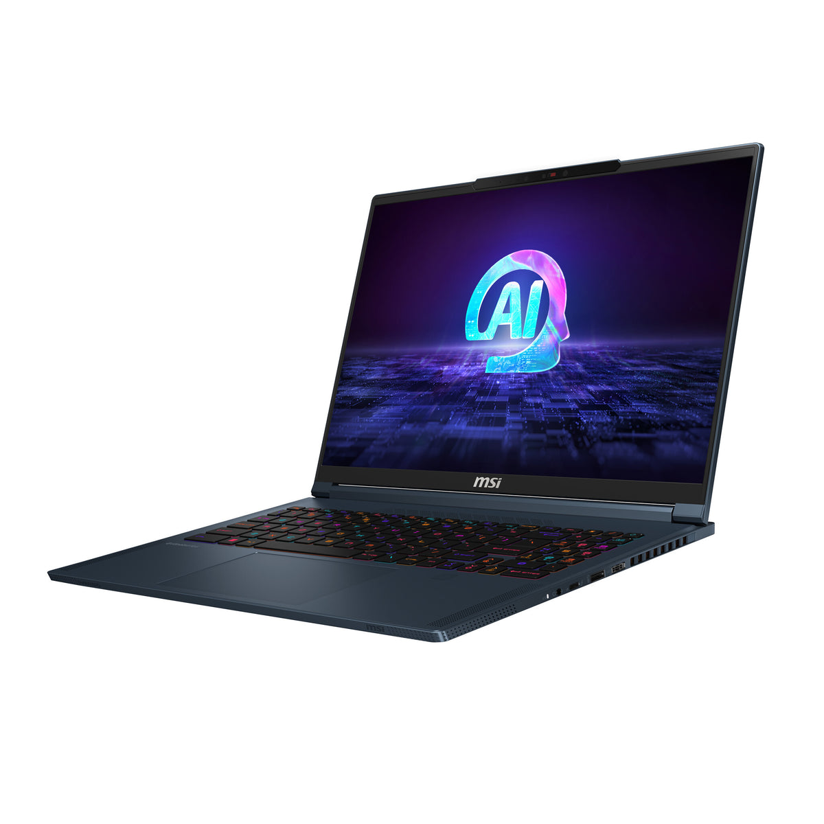 MSI Stealth 16 AI Studio Laptop - 40.6 cm (16") - Intel Core Ultra 9 185H - 32 GB DDR5-SDRAM - 2 TB SSD - NVIDIA GeForce RTX 4070 - Wi-Fi 7 - Windows 11 Home - Blue