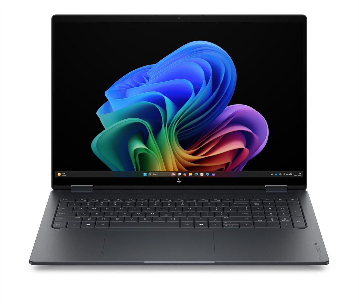 HP OmniBook X Flip 2-in-1 Laptop Next Gen AI 16-cb0011nax Copilot+ PC Intel Core Ultra 7 40.6 cm (16") Touchscreen 3K 32 GB LPDDR5x-SDRAM 1 TB SSD Wi-Fi 7 (802.11be) Windows 11 Home Black, Grey