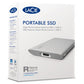 LaCie Portable - USB Type-C External SSD in Silver - 1 TB