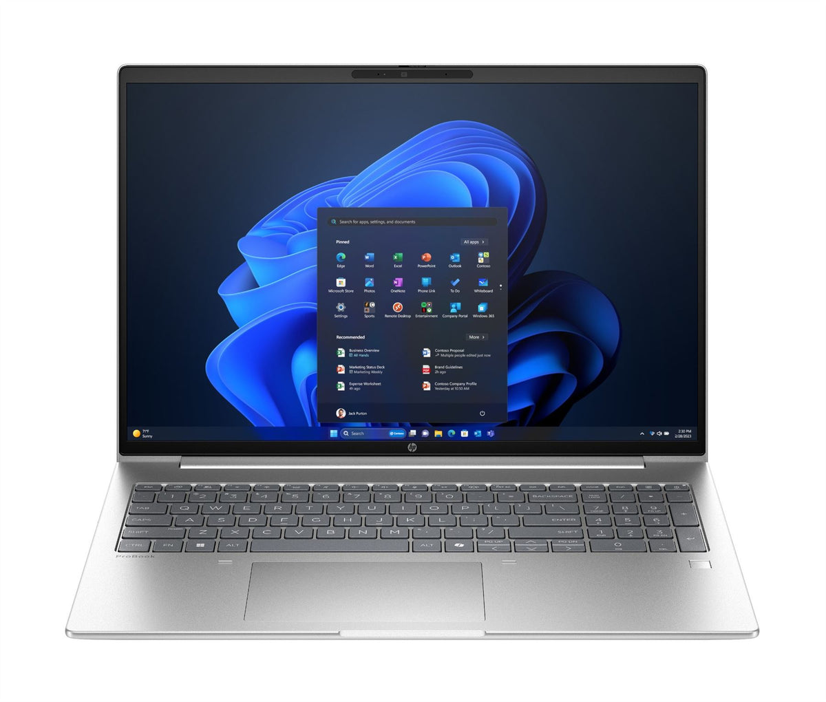 HP ProBook 4 G1iR 16 Intel Core 5 120U Laptop 40.6 cm (16") WUXGA 16 GB DDR5-SDRAM 512 GB SSD Wi-Fi 6E (802.11ax) Windows 11 Pro Silver