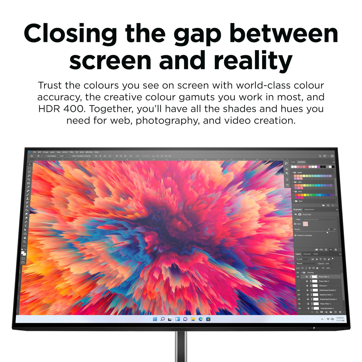 HP Z24Q G3 - 60.5 cm (23.8") - 2560 x 1440 pixels Quad HD Monitor