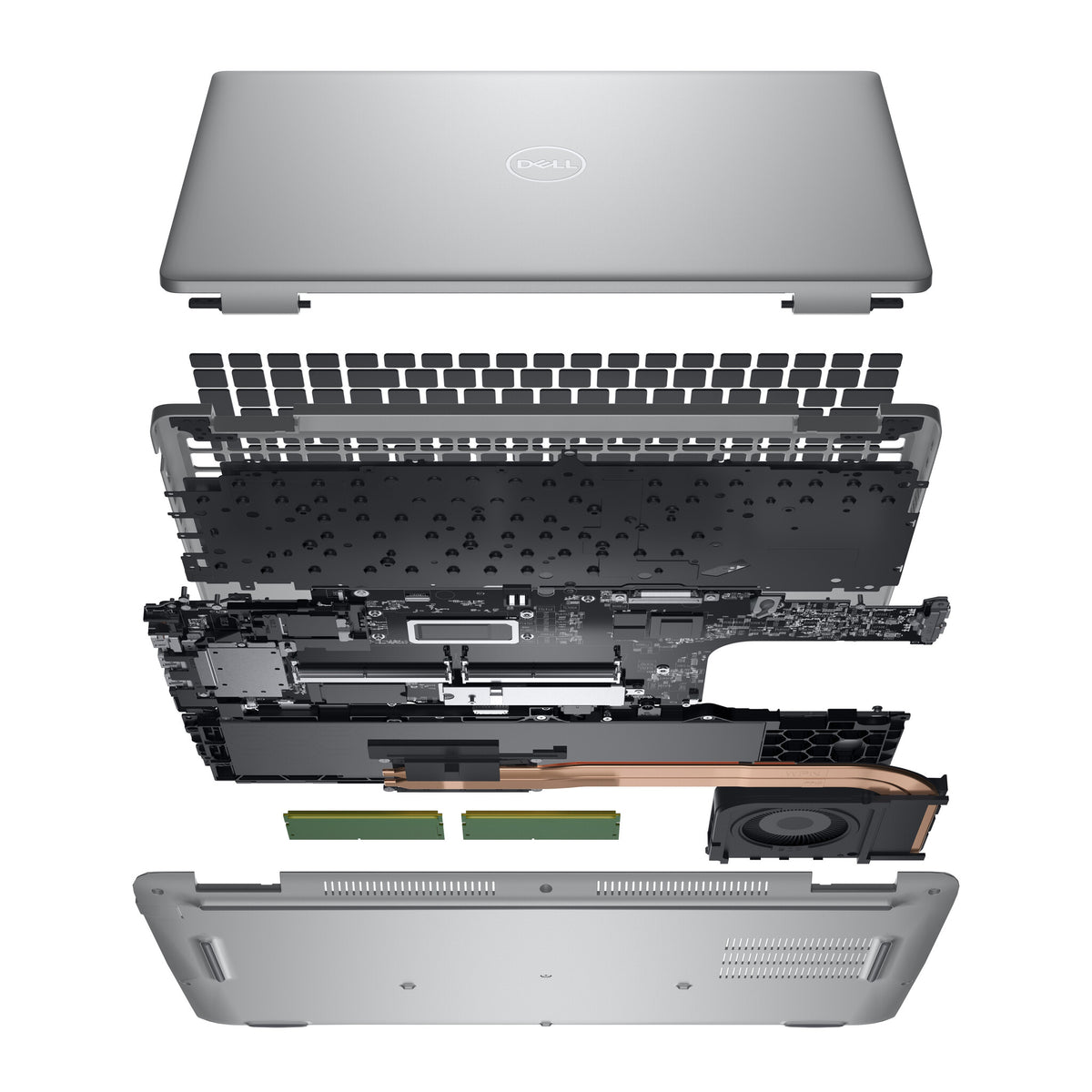 DELL Precision 3580 Laptop - 39.6 cm (15.6") - Intel® Core™ i7-1360P - 16 GB DDR5-SDRAM - 512 GB SSD - NVIDIA RTX A500 - Wi-Fi 6E - Windows 11 Pro - Grey