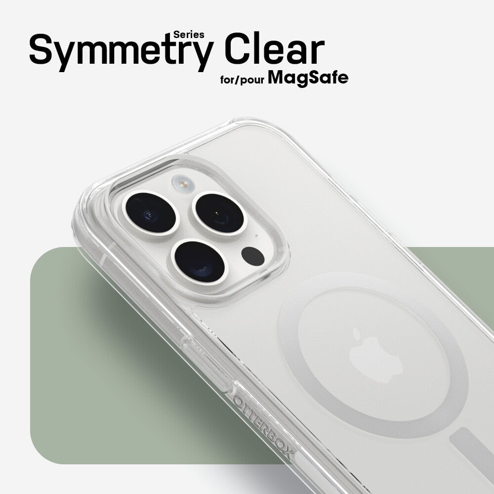 OtterBox Symmetry Series with MagSafe for iPhone 15 Pro Max in Clear - No Packaging