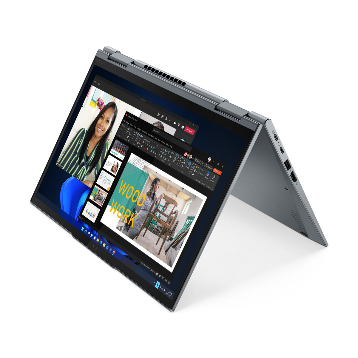 Lenovo ThinkPad Yoga X1 Gen 7 (14" Intel) Intel® Core™ i7 i7-1260P Hybrid (2-in-1) 35.6 cm (14") Touchscreen WQUXGA 16 GB LPDDR5-SDRAM 512 GB SSD Wi-Fi 6E (802.11ax) Windows 11 Pro Grey