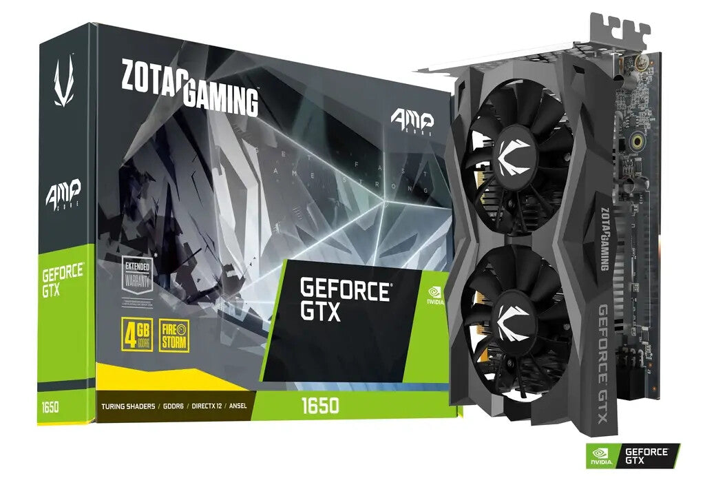 Zotac GAMING AMP CORE - NVIDIA 4 GB GDDR6 GeForce GTX 1650 graphics card